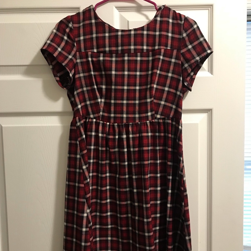 Glamorous (from ASOS) (S) Plaid Babydoll Dress